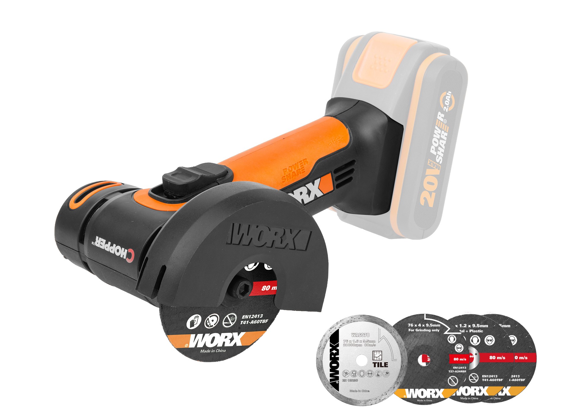 Worx WX801.9 Mini Amoladora